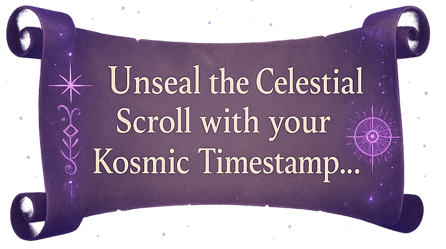 A banner proclaiming 'Unseal Your kosmic Destiny'